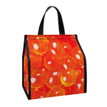 Salmon Roe Print Insulated Lunch Tote