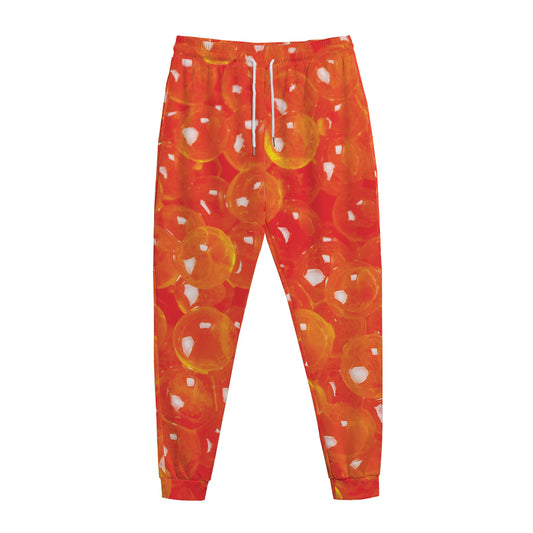 Salmon Roe Print Jogger Pants