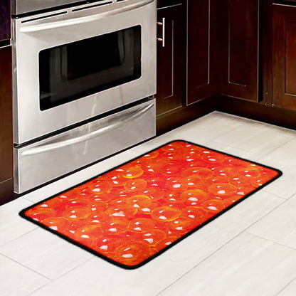 Salmon Roe Print Kitchen Mat
