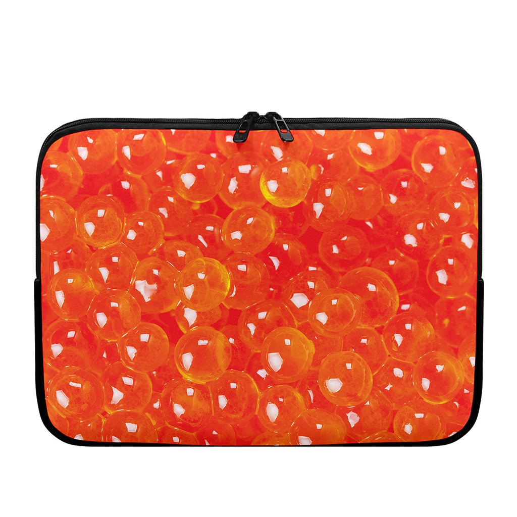 Salmon Roe Print Laptop Sleeve
