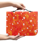 Salmon Roe Print Leather Bible Cover