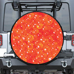 Salmon Roe Print Leather Spare Tire Cover