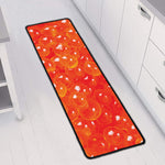 Salmon Roe Print Long Kitchen Mat