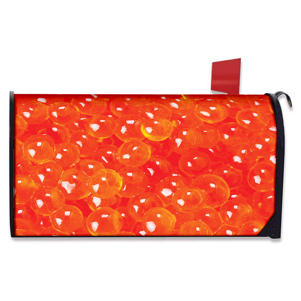 Salmon Roe Print Mailbox Cover