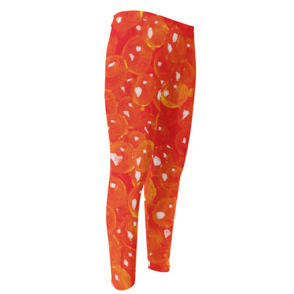 Salmon Roe Print Men's Compression Pants