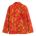 Salmon Roe Print Men's Cotton Blazer