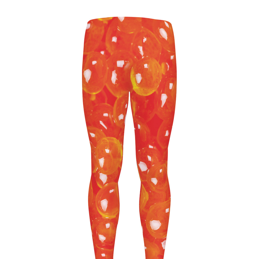 Salmon Roe Print Men's leggings