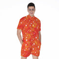 Salmon Roe Print Men's Romper