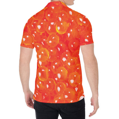 Salmon Roe Print Men's Shirt