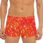 Salmon Roe Print Men's Short Boxer Briefs