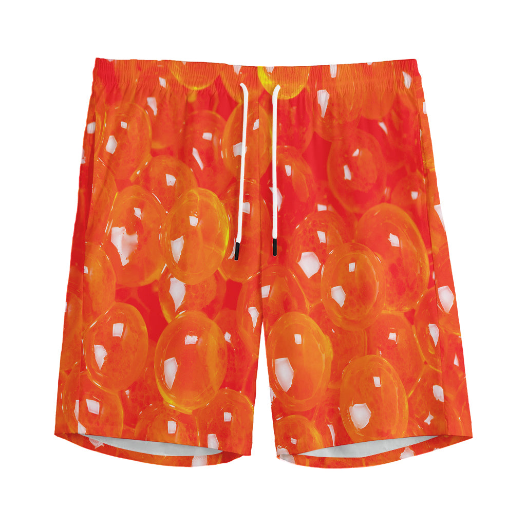 Salmon Roe Print Men's Sports Shorts