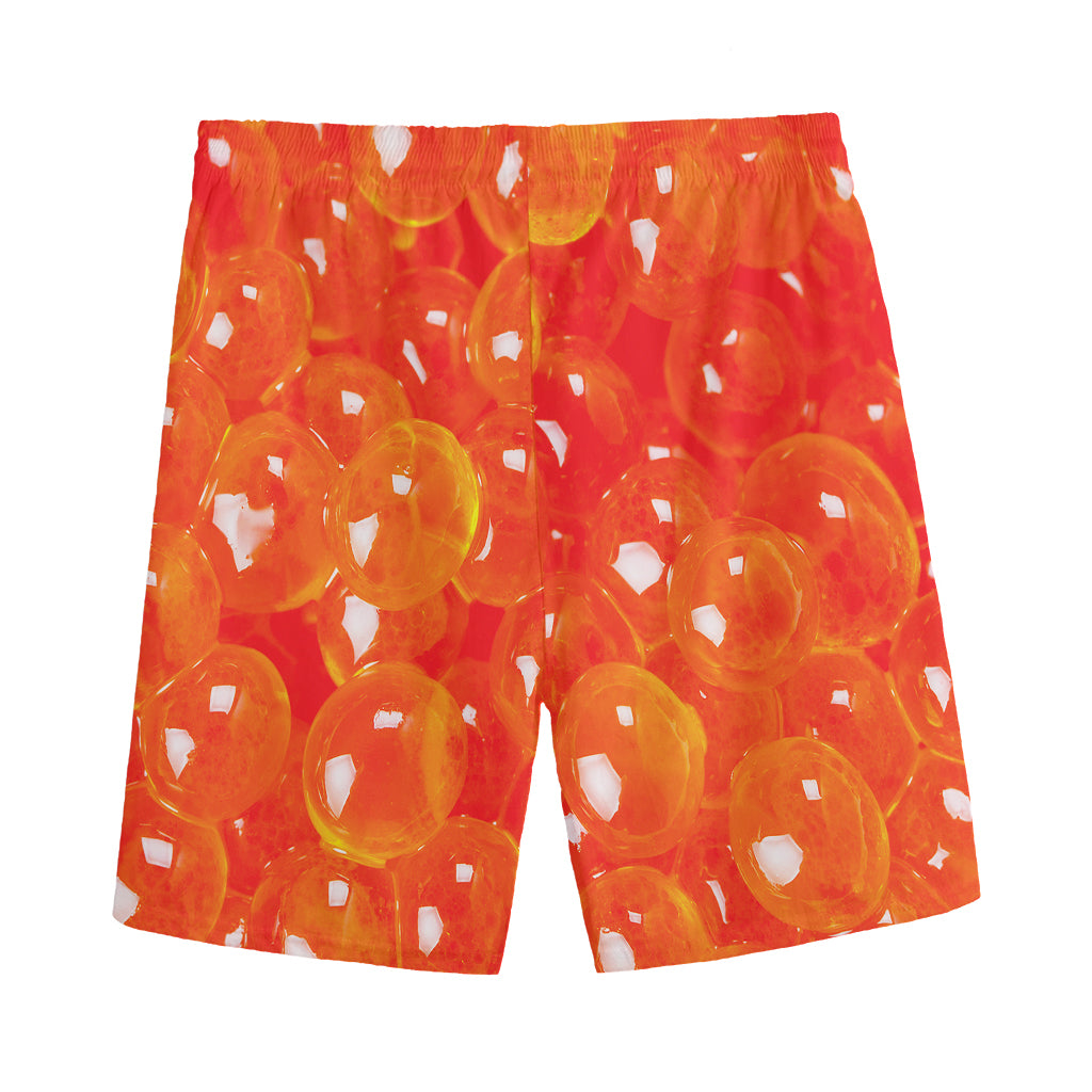 Salmon Roe Print Men's Sports Shorts