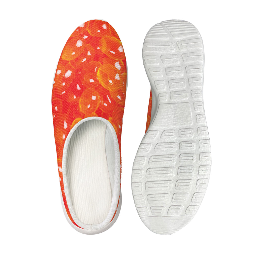 Salmon Roe Print Mesh Casual Shoes