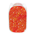Salmon Roe Print Mesh Laundry Hamper