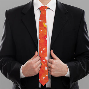 Salmon Roe Print Necktie