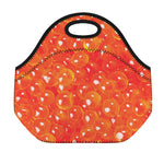 Salmon Roe Print Neoprene Lunch Bag