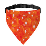 Salmon Roe Print Over The Collar Dog Bandana