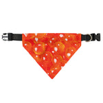 Salmon Roe Print Over The Collar Dog Bandana