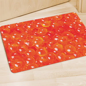 Salmon Roe Print Polyester Doormat