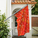 Salmon Roe Print Polyester Flag