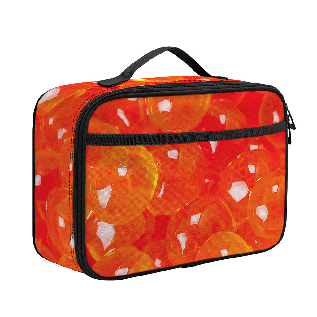 Salmon Roe Print Portable Lunch Bag