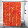 Salmon Roe Print Premium Shower Curtain