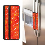 Salmon Roe Print Refrigerator Handle Covers