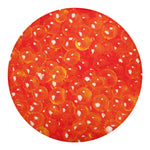 Salmon Roe Print Round Blanket