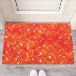 Salmon Roe Print Rubber Doormat
