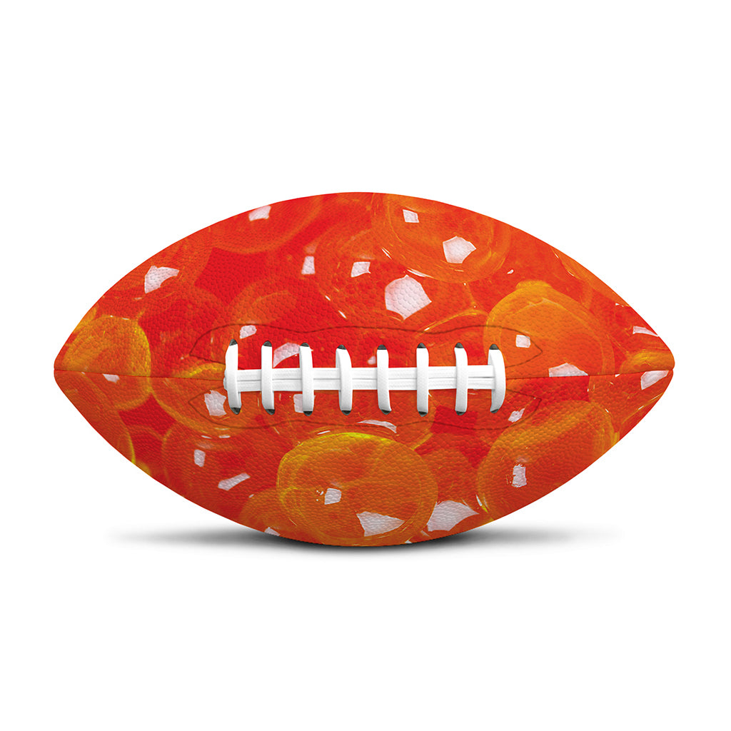 Salmon Roe Print Rugby Ball