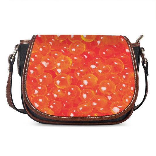 Salmon Roe Print Saddle Bag