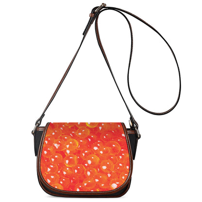 Salmon Roe Print Saddle Bag