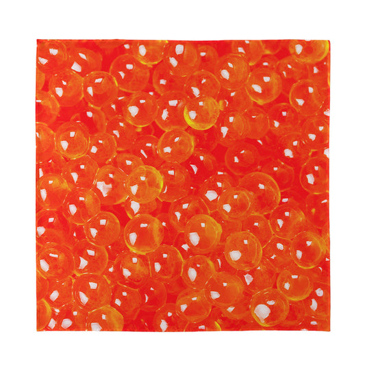 Salmon Roe Print Silk Bandana