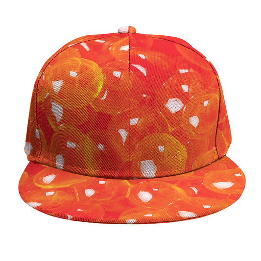 Salmon Roe Print Snapback Cap
