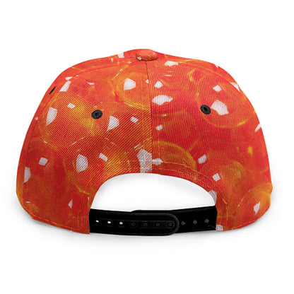 Salmon Roe Print Snapback Cap
