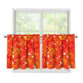 Salmon Roe Print Tier Curtains