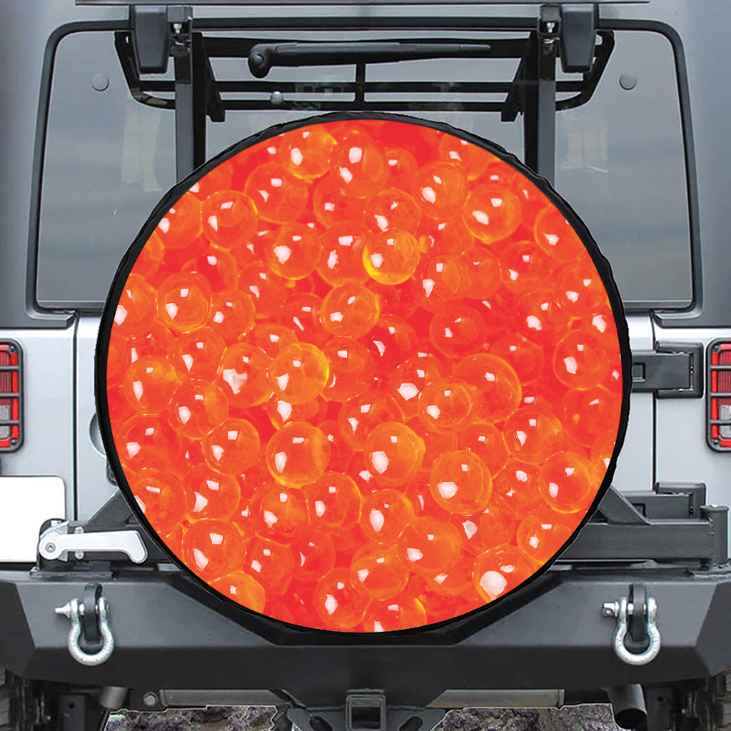 Salmon Roe Print Tire Cover