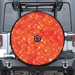 Salmon Roe Print Tire Cover With Camera Hole