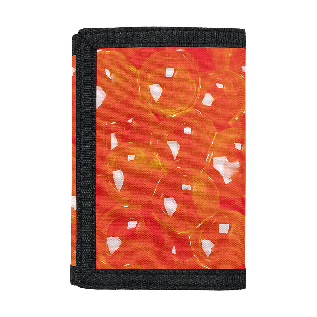 Salmon Roe Print Trifold Wallet