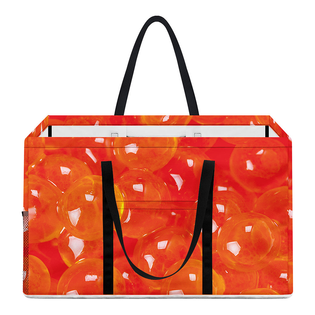 Salmon Roe Print Utility Tote Bag