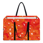 Salmon Roe Print Utility Tote Bag