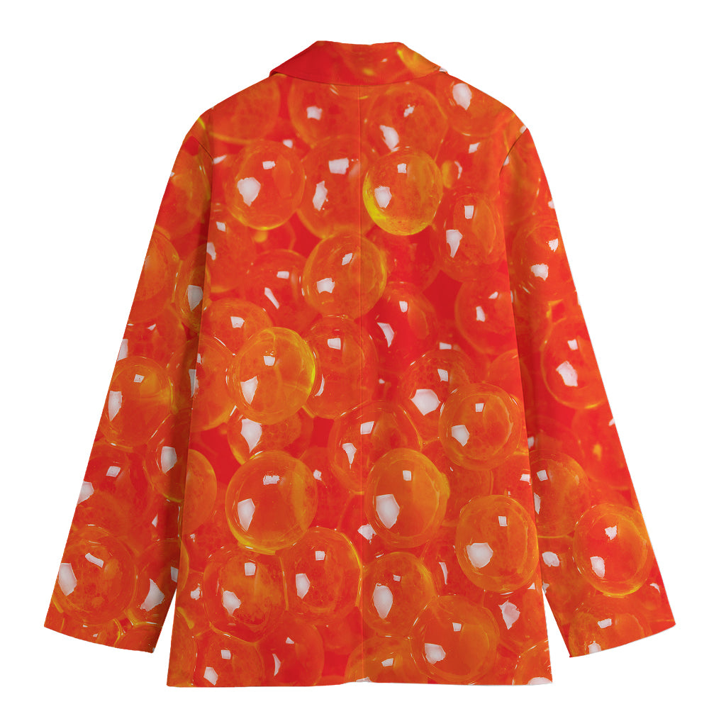 Salmon Roe Print Women's Blazer