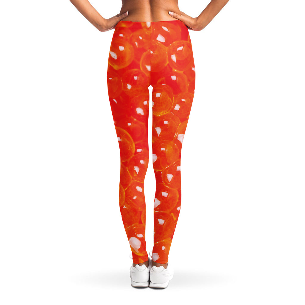Salmon Roe Print Women's Leggings