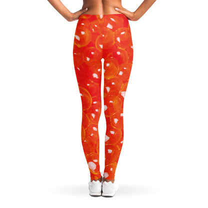 Salmon Roe Print Women's Leggings