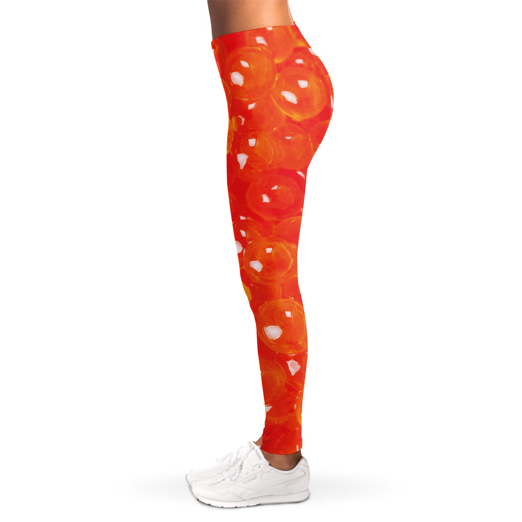 Salmon Roe Print Women's Leggings