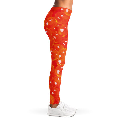 Salmon Roe Print Women's Leggings