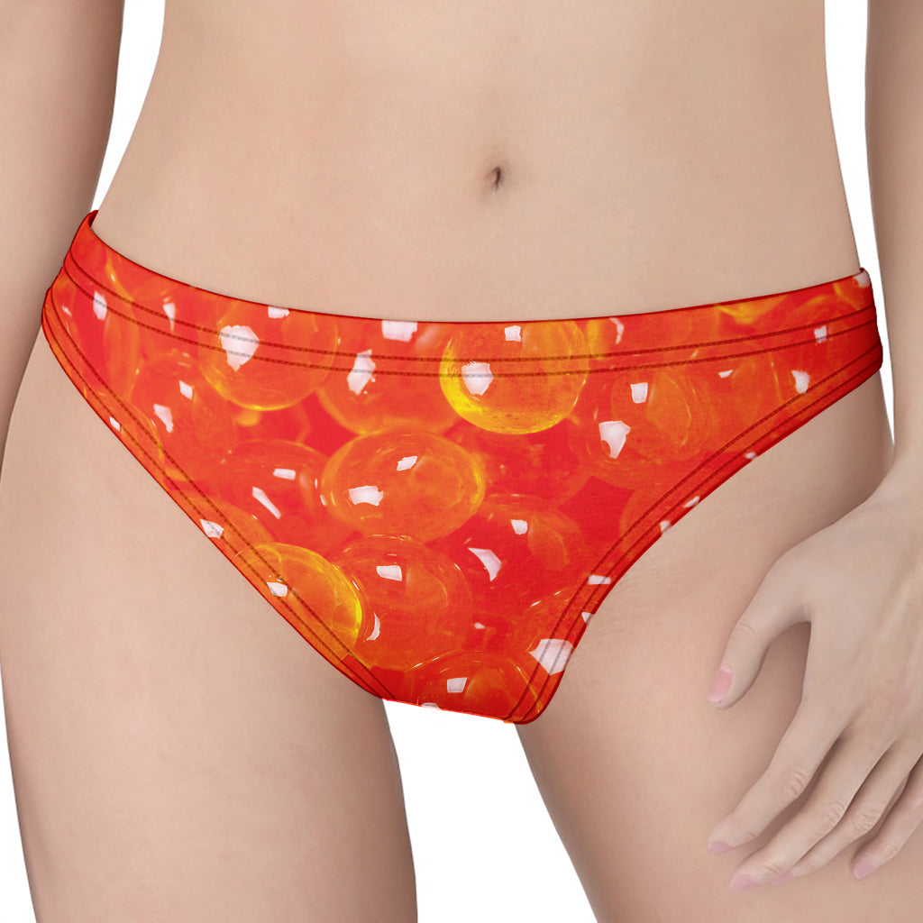 Salmon Roe Print Women's Thong