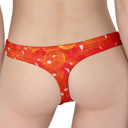 Salmon Roe Print Women's Thong