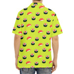 Salmon Sushi And Rolls Pattern Print Aloha Shirt