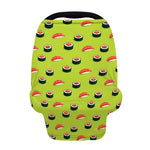Salmon Sushi And Rolls Pattern Print Baby Seat Cover